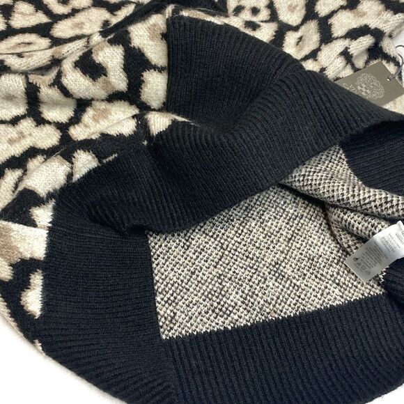 Vince Camuto NWT leopard/ cheetah animal print crew neck sweater size M - Picture 11 of 16